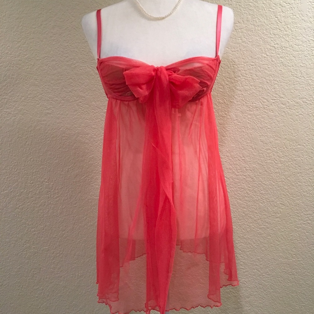 ❤️Frederick’s of Hollywood Babydoll Orange Size LG